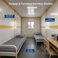Fourniture en gros de 10 à 12 unités par conteneur 40HQ – Bureau de chantier modulaire en carton ondulé de 20 pieds, dortoir pour travailleurs, maison conteneur préfabriquée pliable en kit