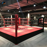 Ring de boxe à hauteur personnalisable, antidérapant, taille sur mesure disponible pour les clubs de fitness, les sports de combat, les tournois amateurs