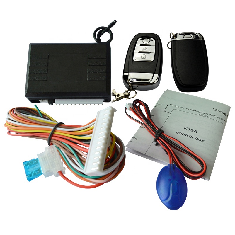 Shkalacar Serratura Centrale Universale per Auto, Kit Telecomando per Auto 12V Sistema di Allarme Serratura Senza Chiave con 2 telecomandi Pop