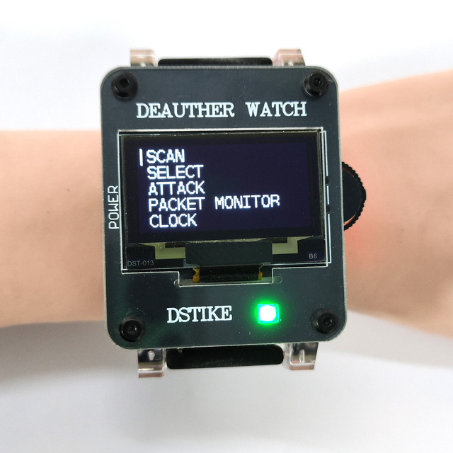 Deauther Watch X II WiFi Attack and Defense Test Tool Internet of Things Security Cross-border Geek Electronic Gift