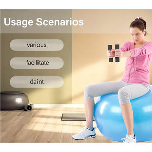 ดัมเบลล์ซิลิโคนสำหรับออกกำลังกายที่บ้านของผู้ชายและผู้หญิงใหม่ฟิตเนสยกน้ำหนักแบบอิสระหลากสี - Product Image 3