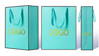 Sac en papier personnalisé avec logo imprimé, en papier recyclé, pour magasin de vêtements, chaussures et fourrures