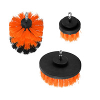 Perceuse électrique avec brosse de nettoyage, 3 pièces, pour nettoyer les sols, carreaux en céramique, douche