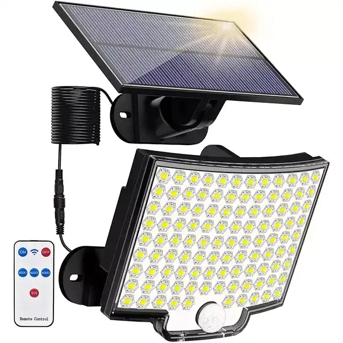 Ip65 Waterdichte Buitenwandlamp Zonne-Energie Lamp Super Helder 106 Led Met Bewegingsdetector Zonne-Energie Licht Voor Tuin Patio Tuin