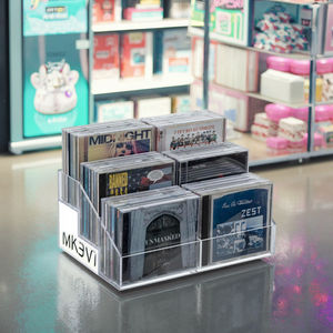 Caja de Almacenamiento de <span class=keywords><strong>CD</strong></span> Escalonada Transparente, Moderna y Ecológica, Exhibidor de Acrílico de Alta Gama para Escritorio - Product Image 6