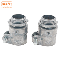 Conduit flexible en zinc moulé sous pression de 1/2 pouces et raccords métalliques connecteur droit pour boîtiers électroniques et d'instruments