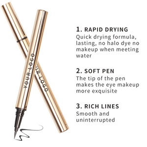 Nouvel arrivage d'eye-liner <span class=keywords><strong>liquide</strong></span> lisse et durable avec Logo personnalisé, noir végétalien, imperméable - Product Image 6
