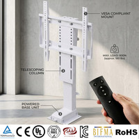 Support de télévision motorisé, acier robuste, télécommande RF, meubles intelligents, mécanisme de levage de télévision électrique pour téléviseurs de 32 à 70 pouces
