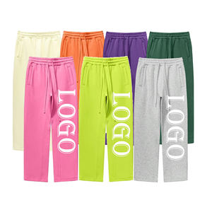 Pantalones Deportivos Unisex de Felpa de Algodón de 350 g/m² de Alta Calidad para Otoño e Invierno, Personalizados, Casuales, Holgados, Cálidos para Hombre, con Impresión DTG - Product Image 1