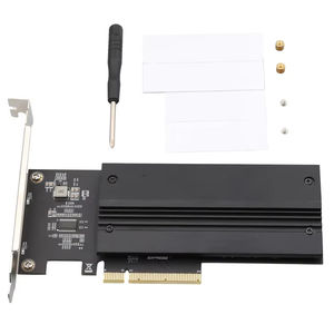 Tarjeta adaptadora Dual <span class=keywords><strong>M</strong></span>.2 PCIe 4,0 SSD PCIe3.1-8X a 2M.2(<span class=keywords><strong>M</strong></span>-Key) Tarjeta de expansión compatible con PCIe NVMe - Product Image 1