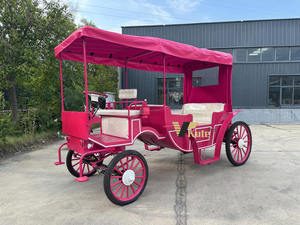 Voiture de tourisme à batterie certifiée CE, pneus résistants à l'usure, conduite stable, chariot à chevaux vintage - Product Image 1