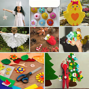 36 "X 50y Tissus Feutre artisanal F Tissu en feutre vert doux et durable pour le bricolage, l'artisanat, les décorations et plus encore - Product Image 5