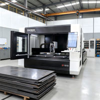 Machine de découpe laser à fibre CNC 3 axes de type fermé 1500*1000mm 2-6kW haute précision refroidie par eau pour tôles métalliques Derek Cypcut Fuji