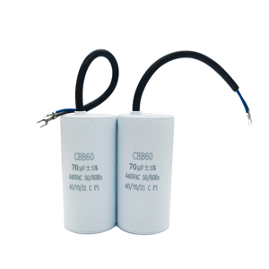 <span class=keywords><strong>Condensateur</strong></span> de fonctionnement du <span class=keywords><strong>moteur</strong></span> à courant alternatif CBB60 70uf avec connexion de câble pour la vidange de la pompe et l'utilisation de la machine à laver - Product Image 5