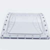 Vitre d'inspection transparente sur mesure pour salle blanche et atelier sans poussière, fabriquée sur commande