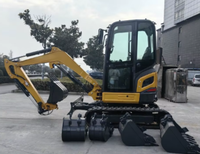 Mini-excavatrice sur chenilles XE27U prête à être expédiée, godet de 0,06 mètre cube, compatible avec plusieurs accessoires, prix avantageux, garantie d'un an