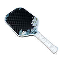 Pala de Pickleball Personalizada con Logotipo, de Fibra de Carbono T700, Núcleo de 14 mm, Raqueta de Pickleball para Entrenamiento