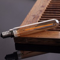 Ampoules LED tubulaires rétro Edison à filament long vintage T20 T6 E12 E14 à intensité variable pour lustre et suspension