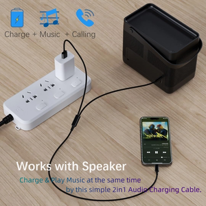 สายชาร์จ USB-C เป็นช่องเสียบเสียง 3.5 มม. พร้อมสายชาร์จ USB Type-C เป็นช่องเสียบหูฟังสเตอริโอ 3.5 มม. ใช้งานร่วมกับ iPhone 15 Pro Max ได้ - Product Image 4