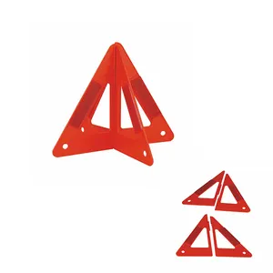 Bir çift mükemmel kalite küçük yansıtıcı güvenlik acil durum araçları uyarı üçgenleri katlanır