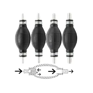 Línea de bomba de combustible de mano, Bombilla de imprimación manual de aluminio de goma, transferencia de aceite diésel, ID de gasolina de 6mm/8mm/10mm/12mm