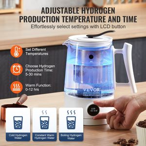 DB Wholesale 1.5 L/52.8 oz Large Capacity Hydrogen Generator Water <b>Kettle</b> <b>USB</b> and Gas Powered PEM and SPE - Product Image 3