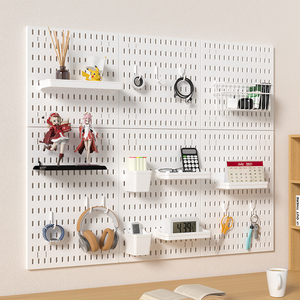 Panel <span class=keywords><strong>de</strong></span> Clavijas <span class=keywords><strong>de</strong></span> Plástico Nórdico para Organización, Envío en 7 Días, Montaje en Pared sin Taladro, con Accesorios Opcionales - Product Image 5