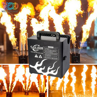 Machine à flammes DMX à trois têtes 300W, effet de feu métallique, lance-flammes, télécommande, AC 110V-240V pour spectacles sur scène