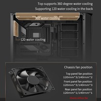 Tour de Boîtier PC Gaming ATX RGB pour Ordinateur de Bureau