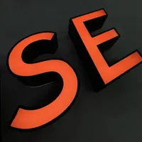 DakeSign Lettres lumineuses 3D LED pour publicité, conception gratuite, OEM ODM, enseigne lumineuse frontale pour écoles de beauté, panneau d'orientation lumineux