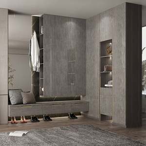 Armarios Modulares de Diseño Personalizado de Alta Gama, Armario de Madera Moderno para Dormitorio - Product Image 3