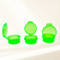 Contenants cosmétiques en plastique PP 1g 3g 5g 10g avec couvercle à charnière, petits pots vides miniatures à rabat