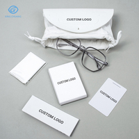 Ensemble d'emballage de luxe pour lunettes de soleil de mode, boîte en tissu PU personnalisée avec logo, étui en papier pour lunettes