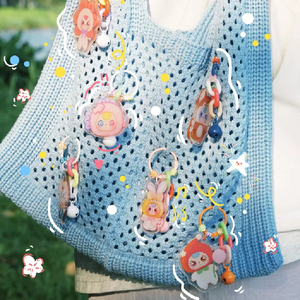 Colgante de acrílico genuino Baby Three, caja misteriosa tipo bolsa sorpresa, juguete de moda, colgante de muñeca linda, decoración para llavero de bolso - Product Image 6