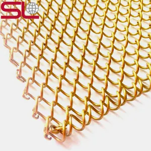 aluminium modellering draad mesh Suppliers-Anping Land Metalen Mesh Gordijn Decoratieve Wire Mesh Voor Plafond Tegels