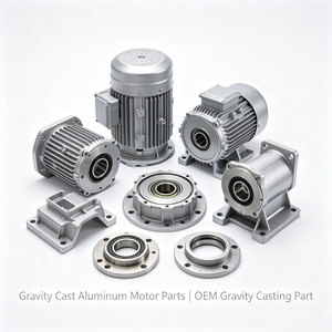 Pièces de moteur en aluminium moulé par gravité, pièces de fonderie par gravité personnalisées OEM - Product Image 1