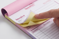Carnet de reçus autocopiants NCR en 2 ou 3 feuillets, personnalisé, pour livraisons en gros