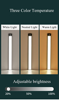 Lumière LED pour armoire rechargeable à détecteur de mouvement PIR ultra-mince, lumière 3 couleurs, design moderne, abat-jour argenté, charge Type-C, à intensité variable