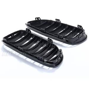 กระจังหน้ารถยนต์สีดำด้านแบบมันวาว 2 ชิ้น 2 แถบ สำหรับ BMW E92 E93 ปี 2010 2011 2012 2013 2014 อุปกรณ์ตกแต่งรถยนต์ - Product Image 6
