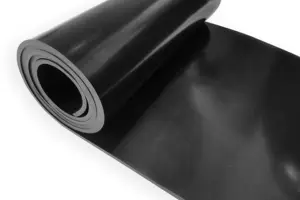 Kumaş ekleme siyah EPDM kauçuk levha kumaş takviyeli kauçuk levha satışa