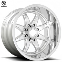 Jantes forgées profondes DW 24 et 26 pouces, jantes en alliage poli, jantes en aluminium pour camion Toyota Tundra Chevrolet Silverado 1500 2500HD