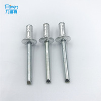 Rivets aveugles Viking à tête large et dôme large, multi-grip, en aluminium et acier, 3/16 5/32, rivets POP en aluminium