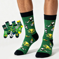 Chaussettes de sport en coton à motif football, volleyball, badminton, tennis, basketball, Meias, chaussettes athlétiques pour hommes