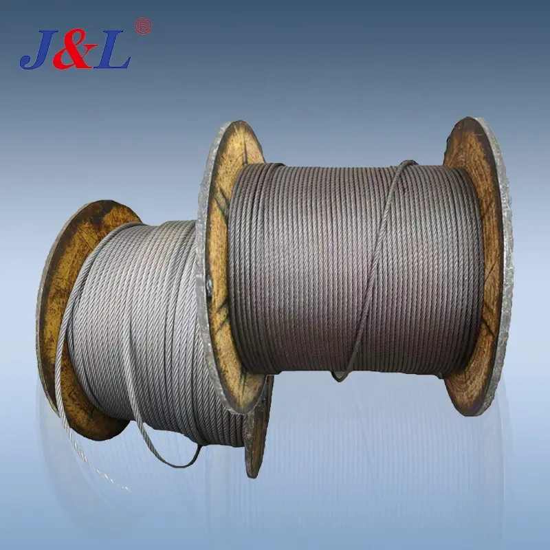 Julisling สายเคเบิลแบบสัมผัส6*24S + 7FC 6*36WS + iwr 6*49SWS + iwr ลวดเหล็กชุบสังกะสีสำหรับลูกค้า GB ปรับแต่งได้อย่างนุ่มนวล