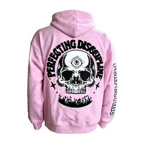 OEM ODM Y2K Style Hoodie Heavyweight Cotton <b>Skull</b> Graphic Rhinestone Sweatshirt Streetwear <b>Clothing</b> for Men - Product Image 4