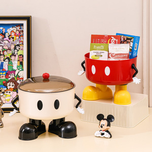 Cartoon Animal Shaped Storage Box <b>Large</b> Capacity With Handle For Home Children Toy Organizer Desktop Storage <b>Basket</b> - Product Image 1