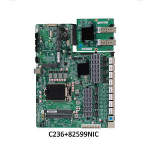 <span class=keywords><strong>Wifi</strong></span> OEM ODM personalizado al por mayor C236 Intel 6/7/8/9th Gen Intel Celeron Pentium Core I3/i5/i7 placa base 8 * i20 Puerto Lan enrutador VPN - Product Image 1