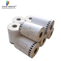 Compatible r Étiquettes DK-22243 sans support en plastique noir