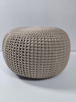 Pouf de sol design japonais moderne personnalisé, tissage en corde et cœur gonflable, ottoman de rangement pliable et portable pour salon