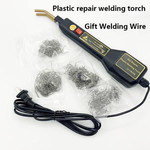 Pistola de soldadura de plástico, kit de soldadura de parachoques, 200 grapas para soldar y reparar parachoques de coche, grapas para reparación de plástico - Product Image 1